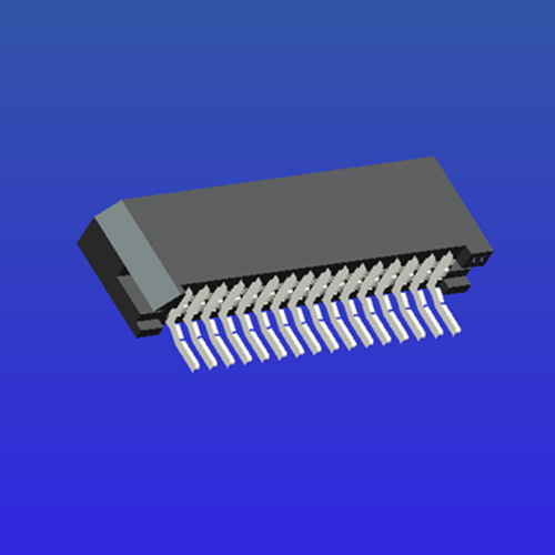 1.0mm间距c型双面接卧贴无锁式fpc