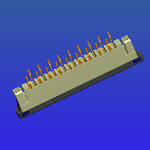 1.0mm间距带锁直针抽屉式fpc