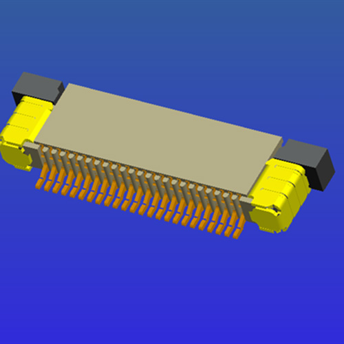 0.5mm间距全包上接抽屉式fpc